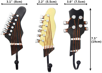 Ganchos colgadores Guitarra (set 3 piezas)